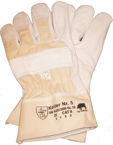 k-16005 Keiler Nr. 5 16005 Rindnarbenleder-Handschuhe