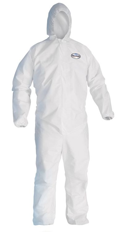 a30-1 Kimberly-Clark Kleenguard A30 Schutzanzug mit Kapuze weiß