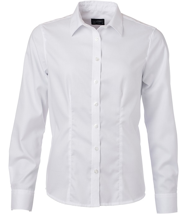 James & Nicholson JN681 Ladies Micro-Twill Shirt long sleeve in 4 Colors