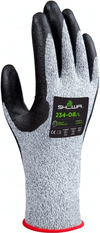 234bIGgbk632DJBy SHOWA 234 Nitrilschaum-Schnittschutzhandschuhe Level D