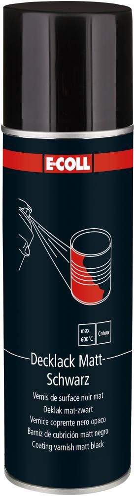 E-COLL Decklack 400ml schwarz-matt