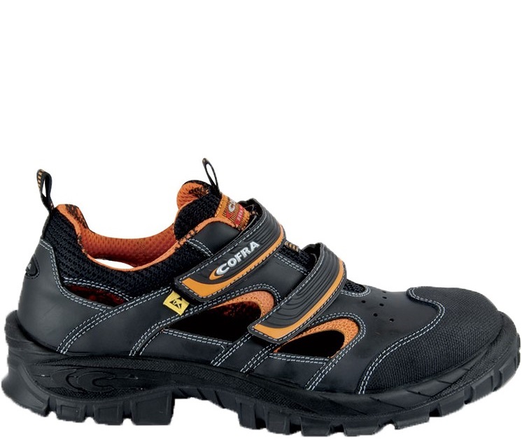 COFRA Sandalen VITHAR S1 P ESD SRC schwarz-orange