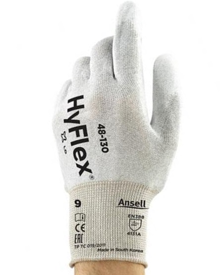 Ansell HyFlex 48-130 protective gloves with PU coating