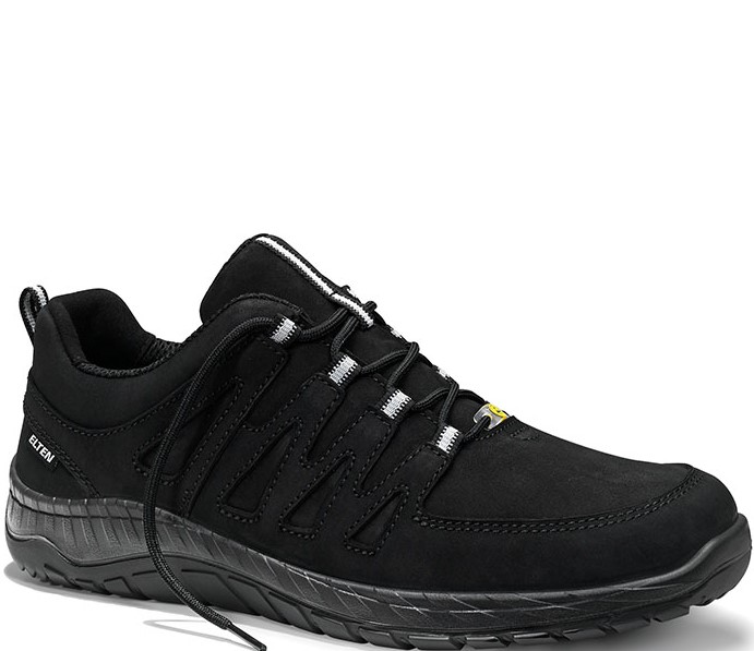 Elten MADDOX black leather Low 929563 Berufshalbschuh ESD O2