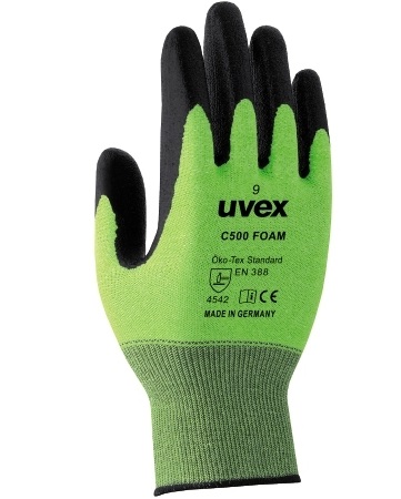 uvex C500 foam cut resistant gloves 60494