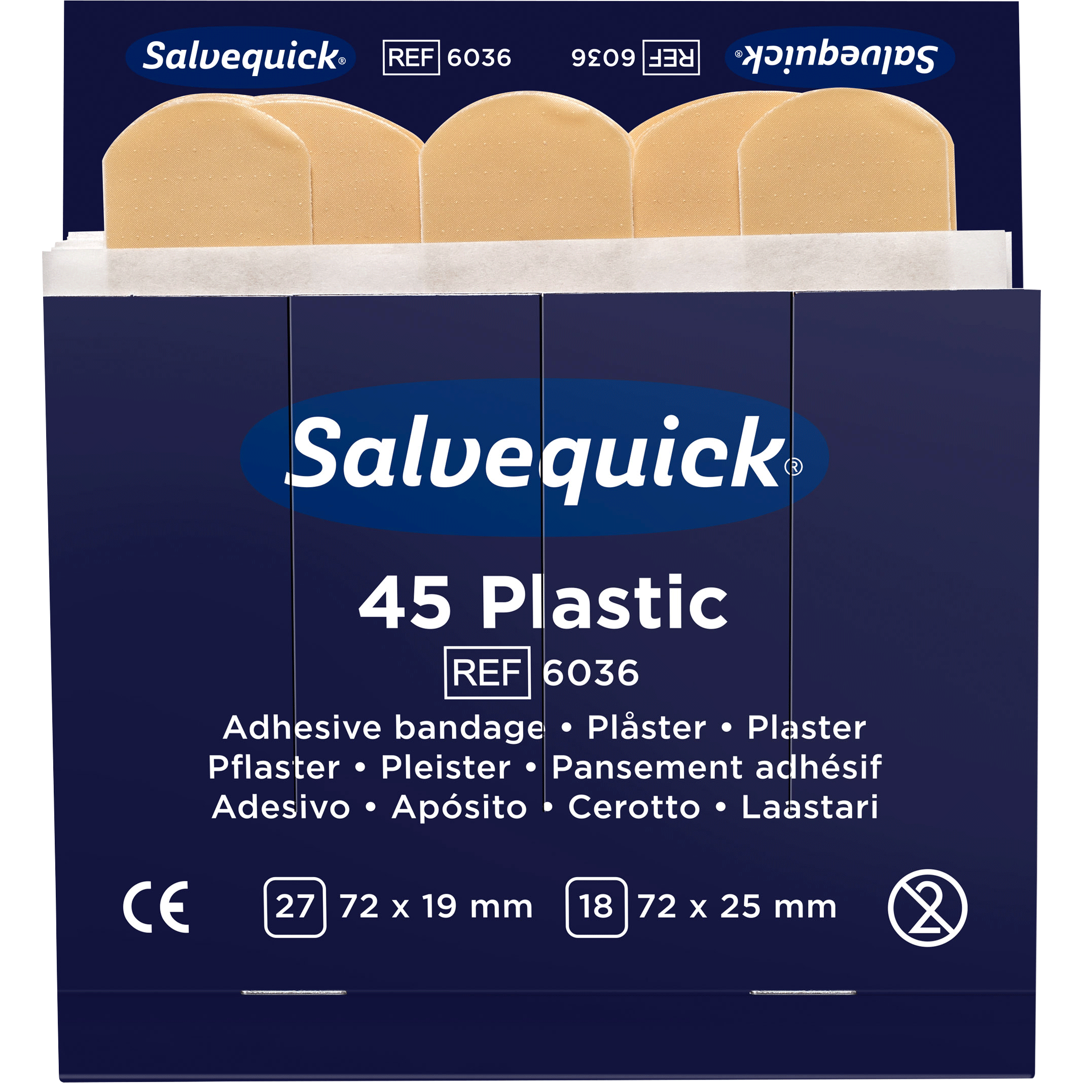 6036-1 Salvequick 6036 wasserabweisende Pflaster
