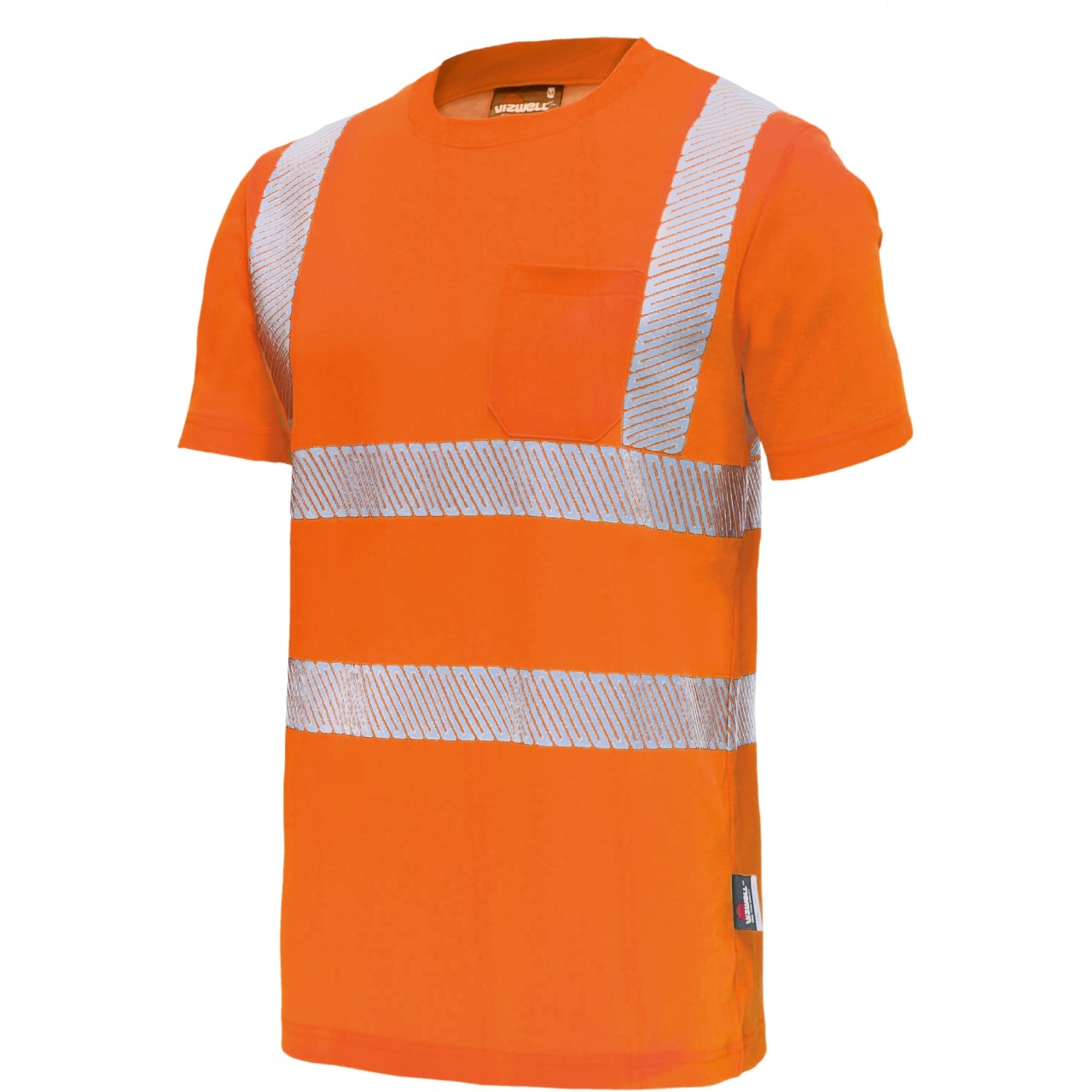 Vizwell VWT313 High visibility T-shirt UPF 50+