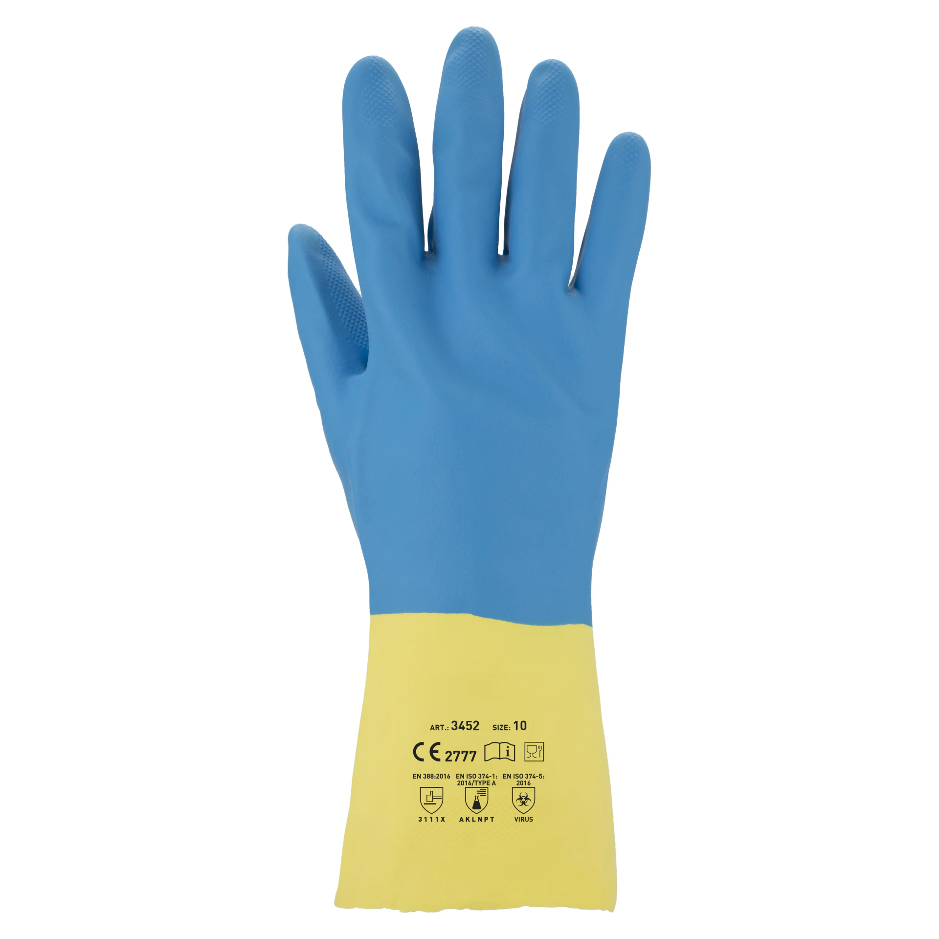 3452_1 Asatex 3452 Latex-Neopren-Chemikalienschutzhandschuhe