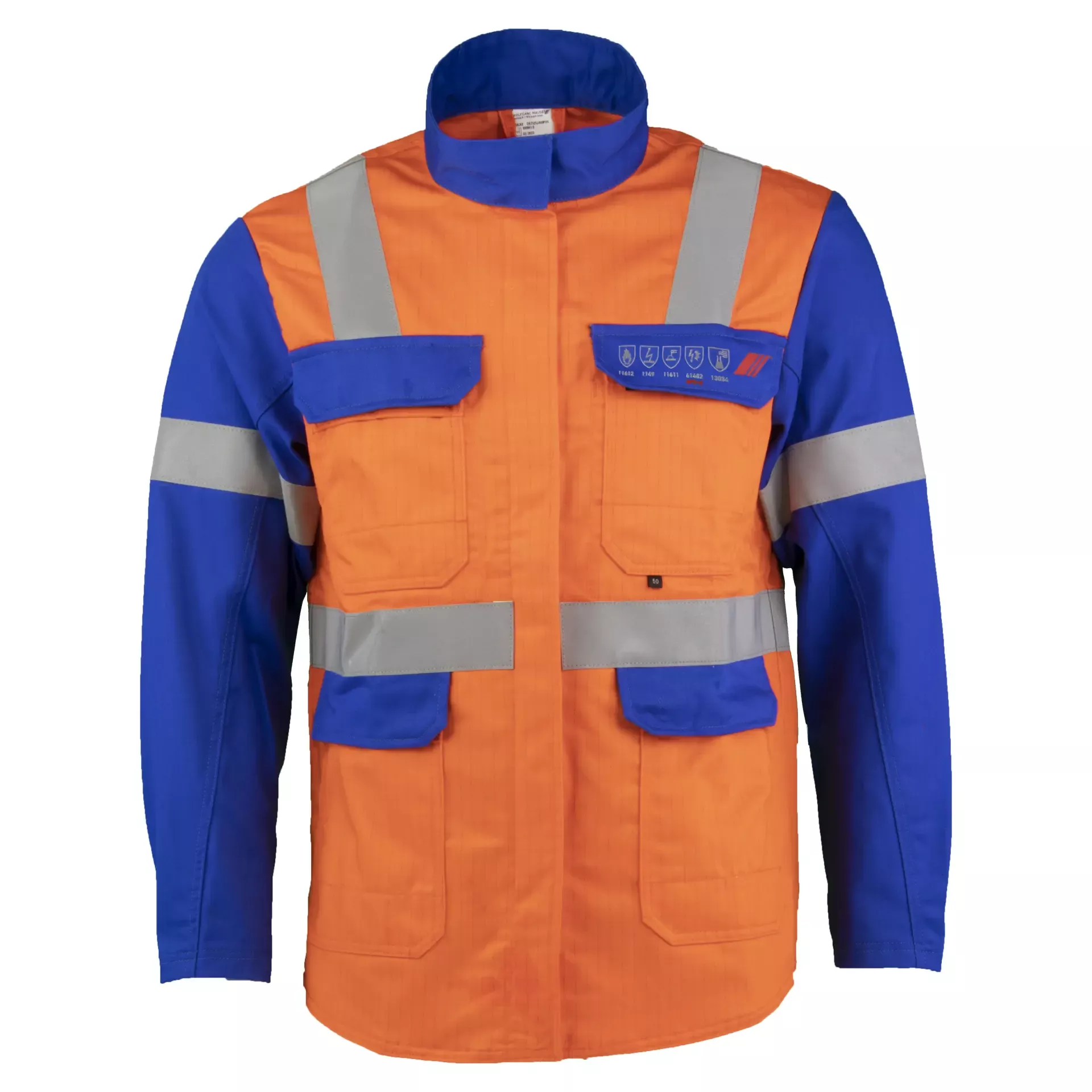DA2JA08P_1_1920x1920 Asatex DA2JA08P Multinorm-Langjacke 2-lagig orange-blau