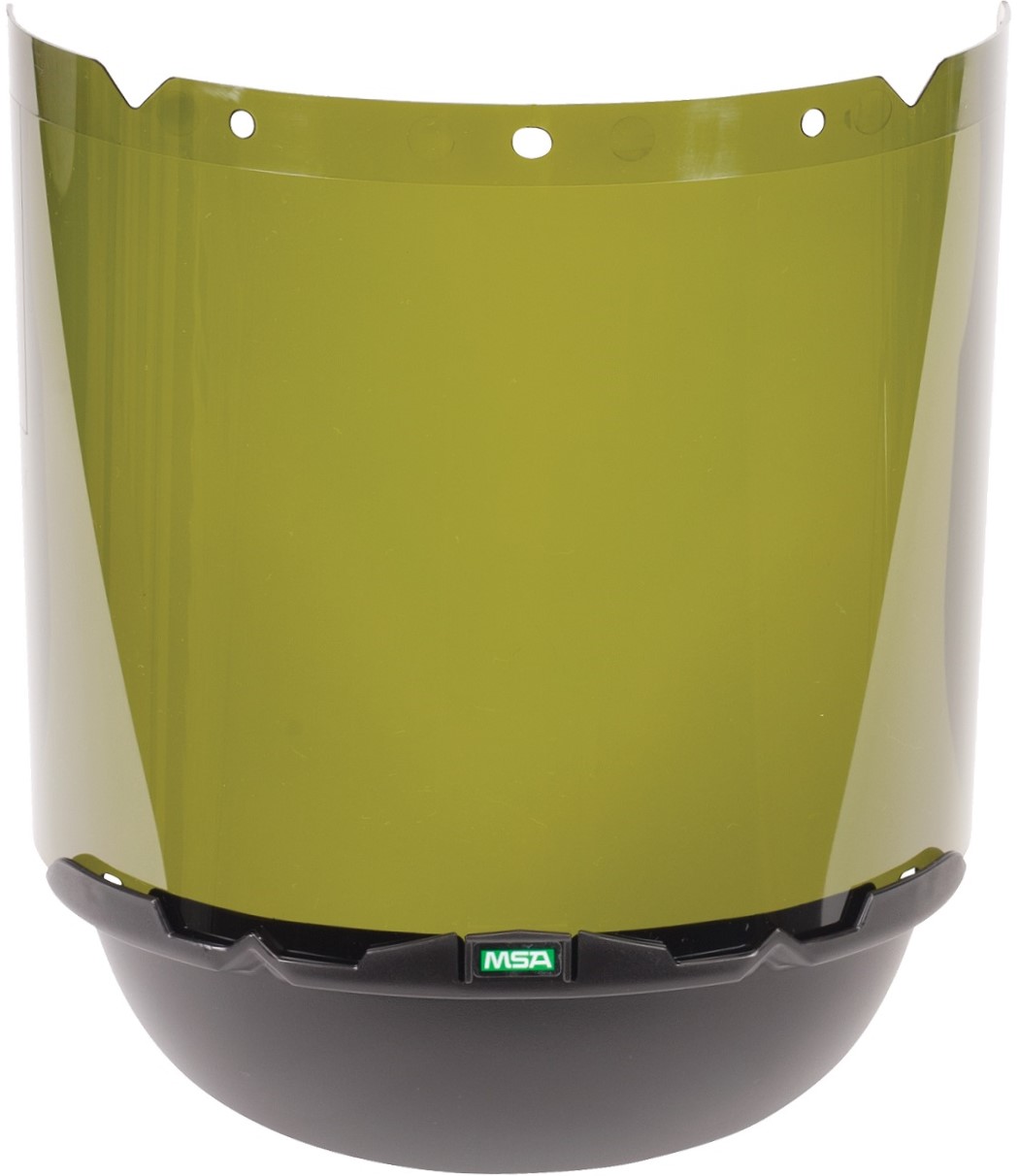 V-Gard_Visor_molded_Shade-3-IR_10115860_with-chin-protector-standard_10115827 MSA Auer 10115860 Spritzgussvisier PC 1,8 mm, Tönung 3, 203 mm