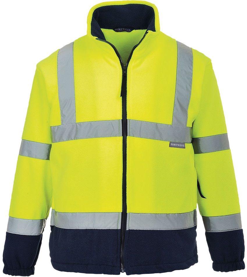 F301YNRVwVHeqylpoZA0 Portwest F301 zweifarbige Warnschutz-Fleecejacke