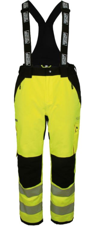 RWS Lyngsøe 4WS-9093 atmungsaktive Warnschutz-Winterhose leuchtgelb-schwarz