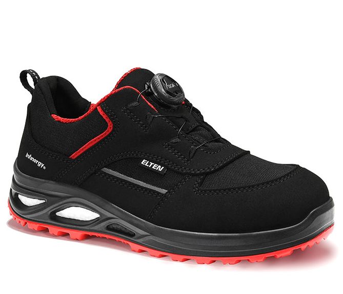742561-01-1 Elten Hannah XXTL BOA 742561 Damen Halbschuhe black-red Low ESD S3