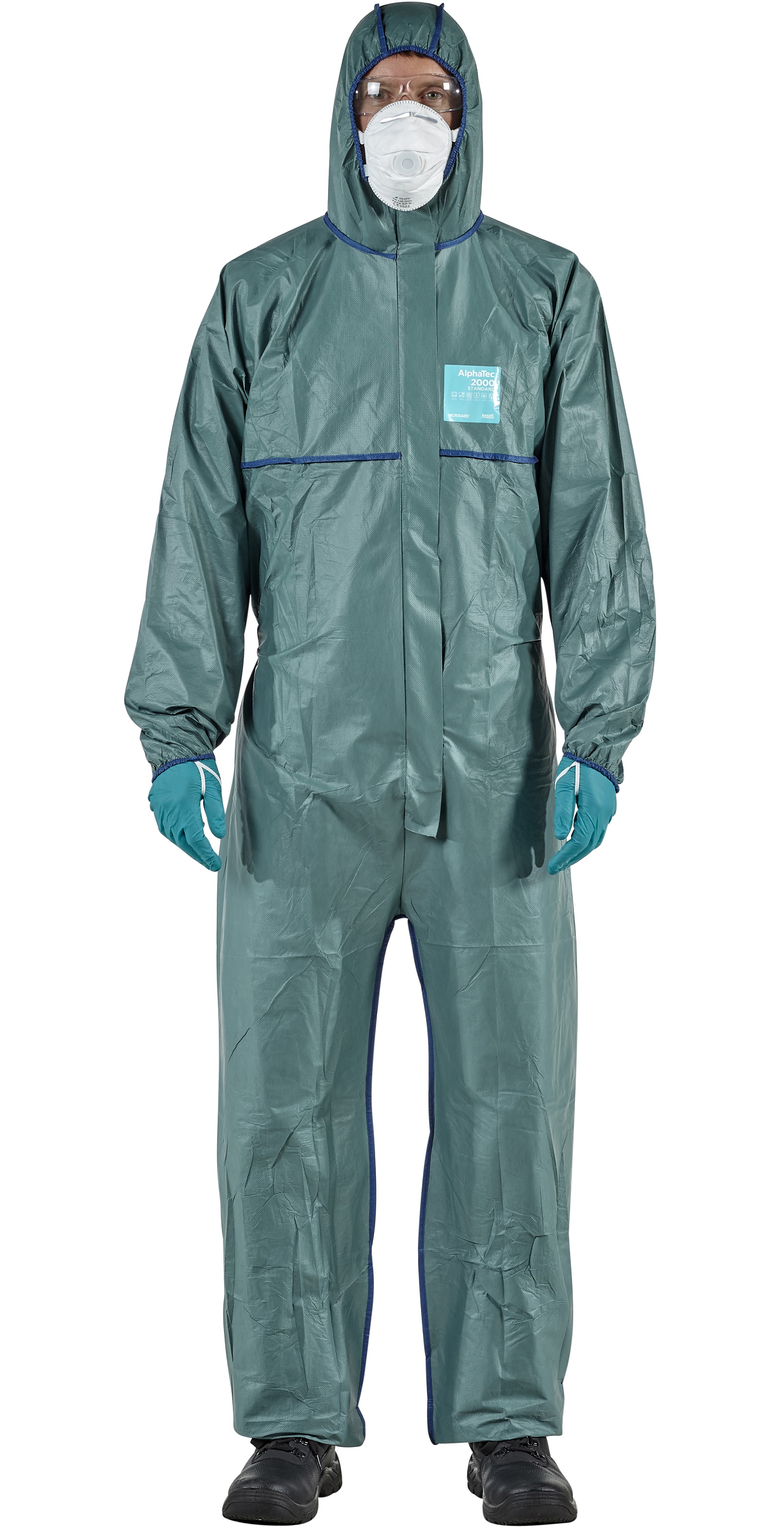 Microgard / AlphaTec 2000 Standard Overall with Hood Model 111 green