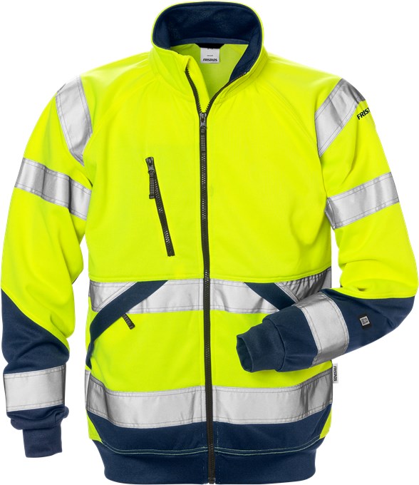 74b64ef0e29717df15ff0a299b850d07 Fristads 126534 High Vis high visibility sweat jacket 7426 SHV