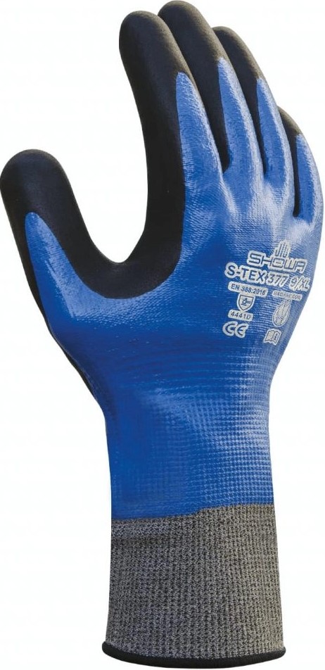 Showa 377 Entièrement Recouvert Nitrile Mousse Prise Gants Eau & Huile Showa 377 Entièrement Recouvert Nitrile Mousse Prise Gants Eau & Huile