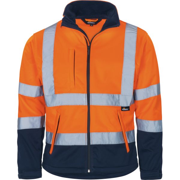VW135OY6eByuuHPt03v Vizwell VW135O Warnschutz-Softshelljacke leuchtorange-marine