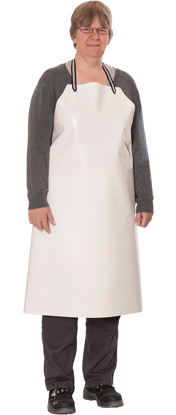 Guttasyn PVC apron white MR 15/12 w Dimensions 100x120 cm Thickness 0.5 mm