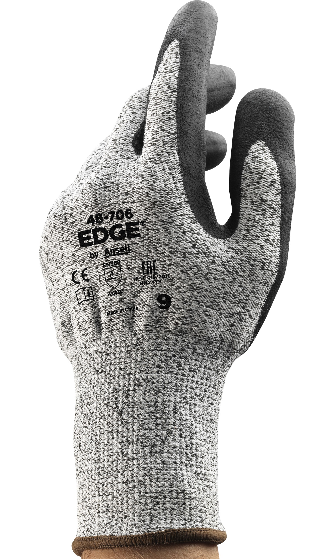 48-706uqklO9avGK9rN Ansell Edge 48-706 Cut resistant gloves with nitrile foam coating Level C