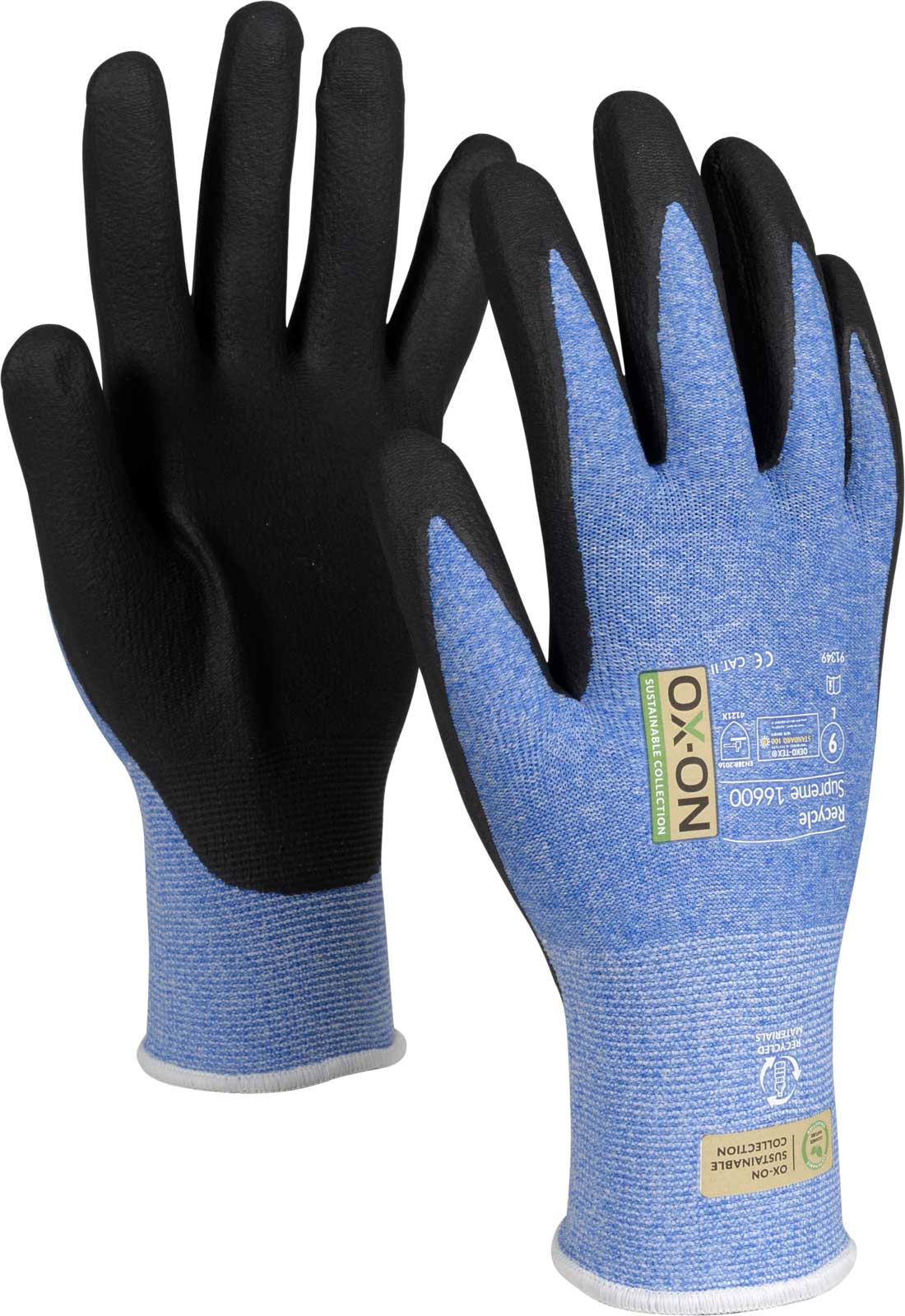 OX-ON Recycle Supreme 16600 Nitrile protective gloves