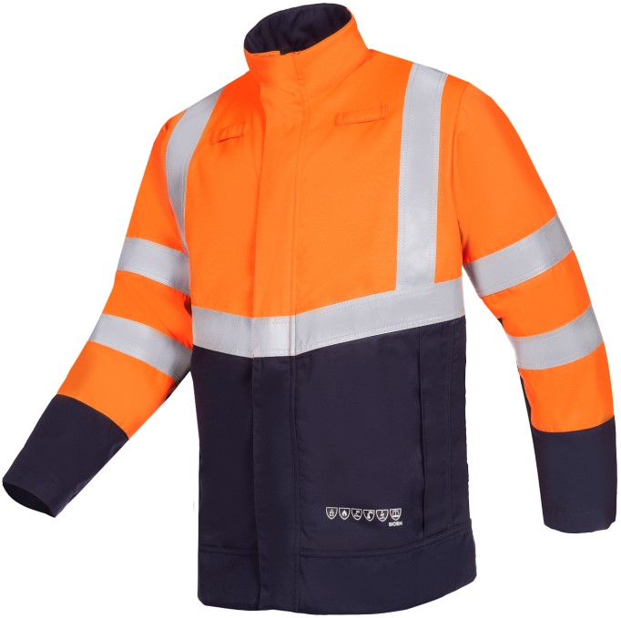 Sioen Pathal 061VA2PFD High visibility jacket with arc fault protection (cl 2)