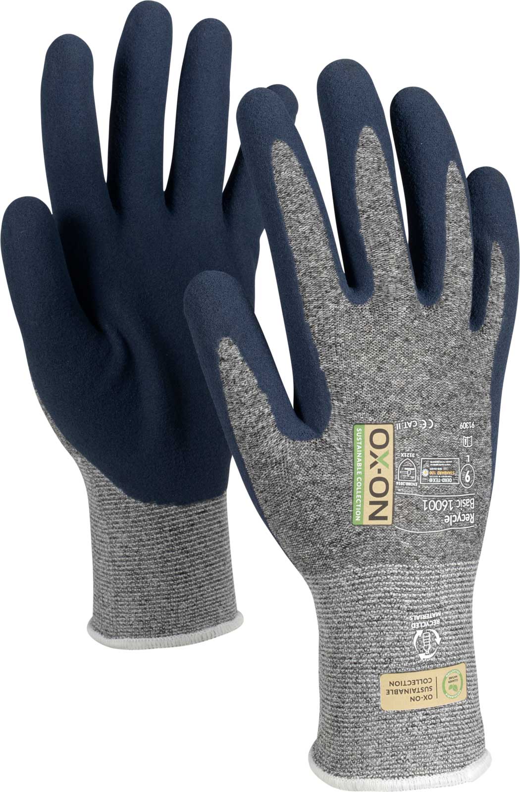 OX-ON Recycle Basic 16001 Latex protective gloves