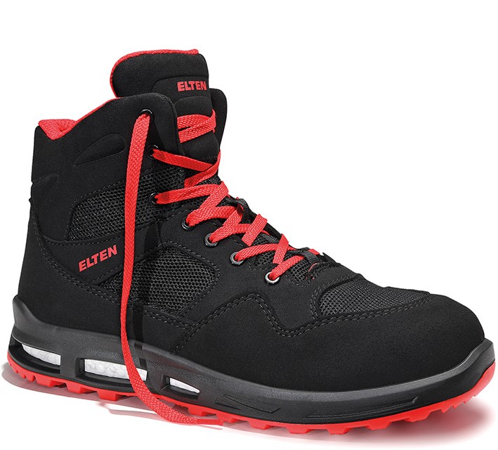 Elten Lakers XXT Mid 769711 Schnürstiefel ESD S1P schwarz-rot