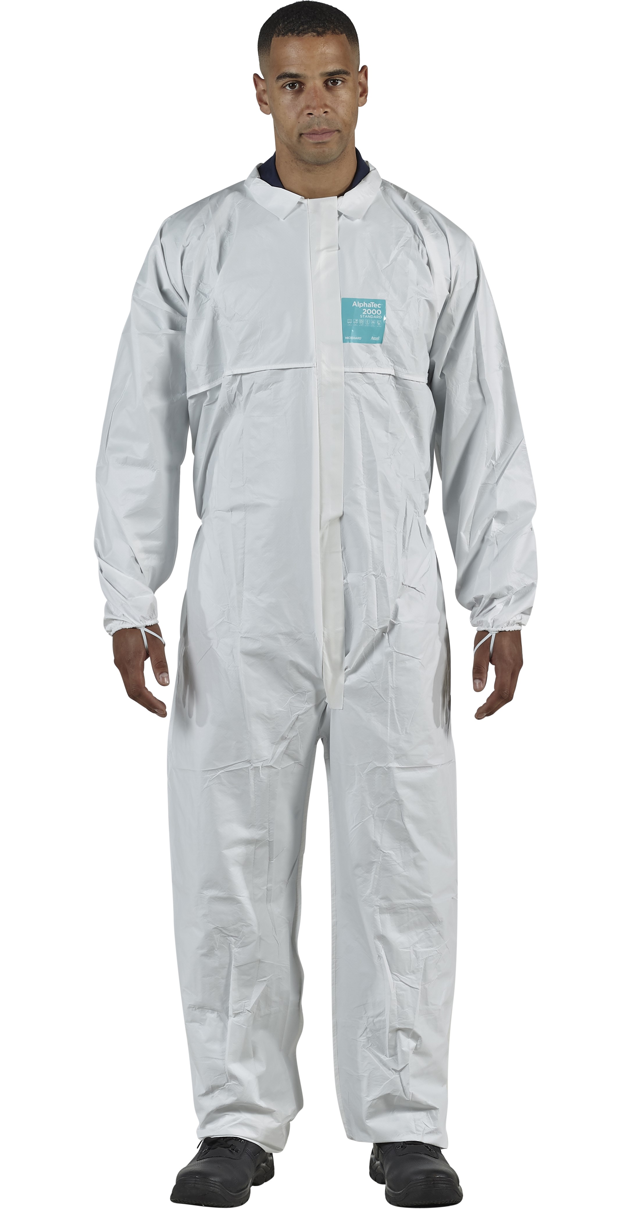 Microgard / AlphaTec 2000 Standard Overall with collar Model 103 white