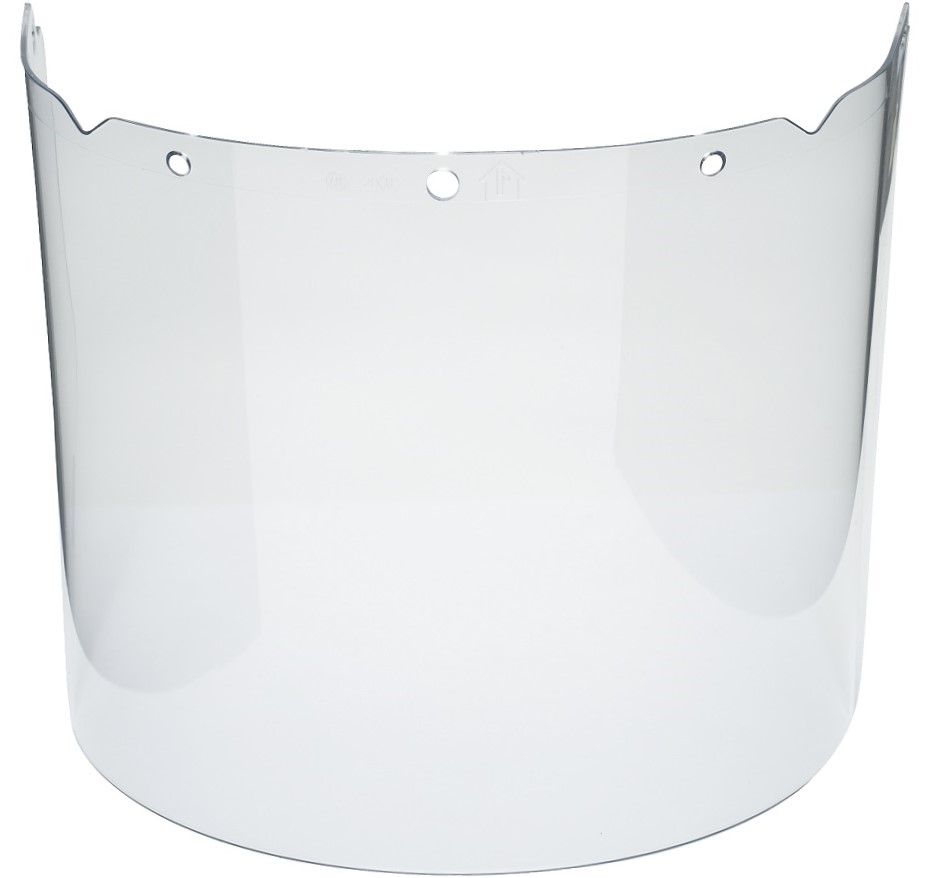 MSA Auer 10115855 Spritzgussvisier Propionat 2,5 mm, klar, 203 mm