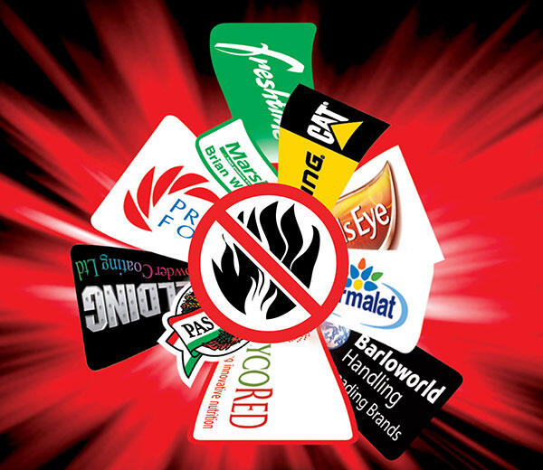 Certified flame-retardant transfers with excellent wash resistance