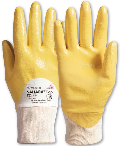 boe-102-1 KCL 102 Sahara Top Nitril Schutzhandschuhe silikonfrei und lebensmittelecht