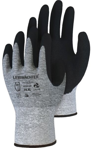 1K9kb80mXJj0Je Leibwächter HRLW560 Graphit Recycle Polyester-Handschuh mit Nitril-Beschichtung