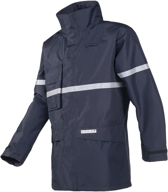 7222_B75_A2_EF7_SIL Sioen Glenroy 7222N3EF7 flammenhemmende antistatische Regenjacke