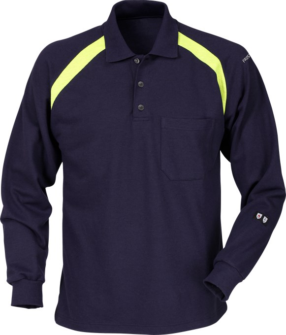 Fristads 100472 Flamestat polo shirt long sleeve 784 PFLA