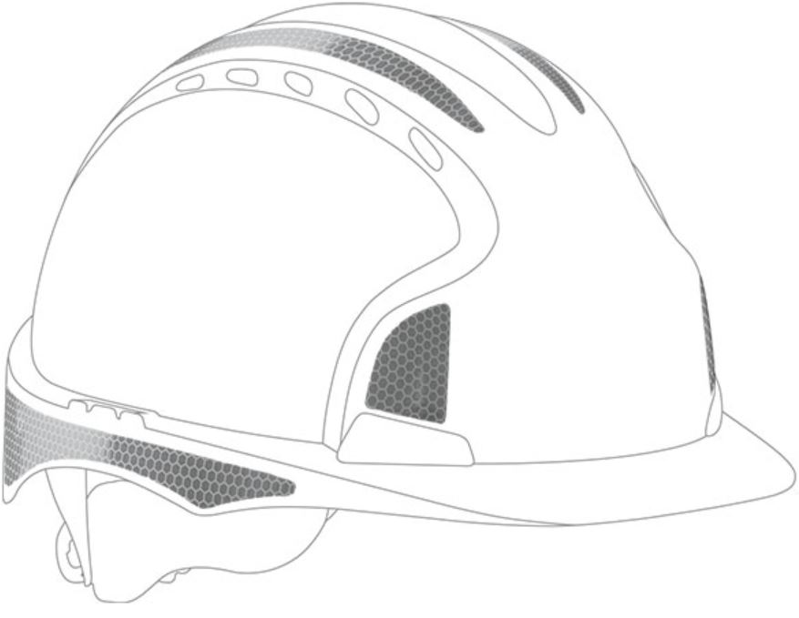 ajh391-002-900 JSP AHV391 CR2 Reflektionskit  Aufkleber für EVO2 und EVO3