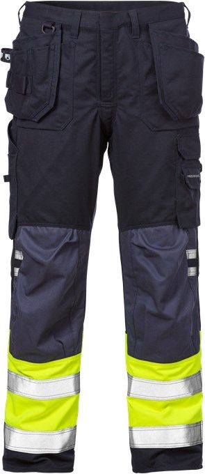 cf9996f1e969bc6ee86380bc608bcdb2 Fristads 109417 Flamestat High Vis workman's trousers 2074 ATHS