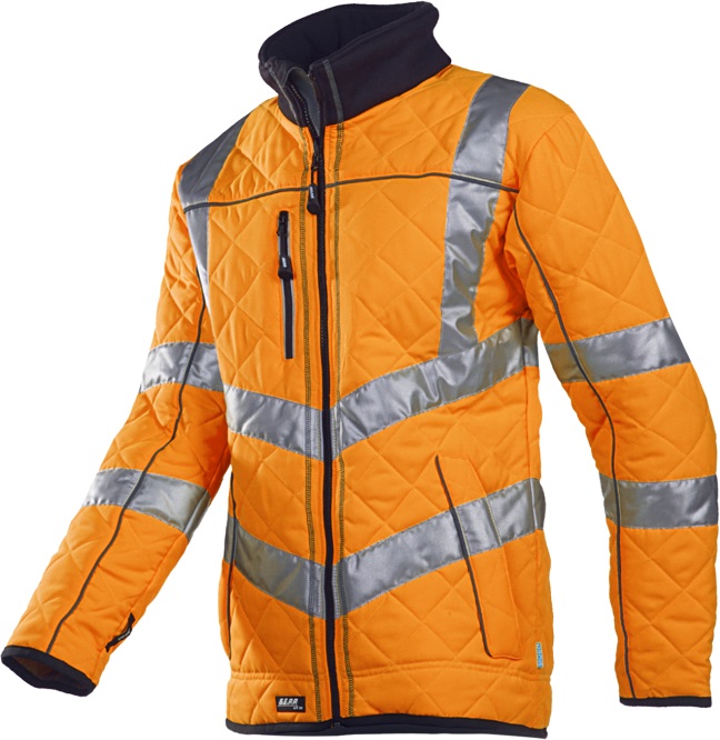 725Z_FC1_A2_IJ2_SIL Sioen Castor 725ZA2IJ2 Warning protection quilted jacket