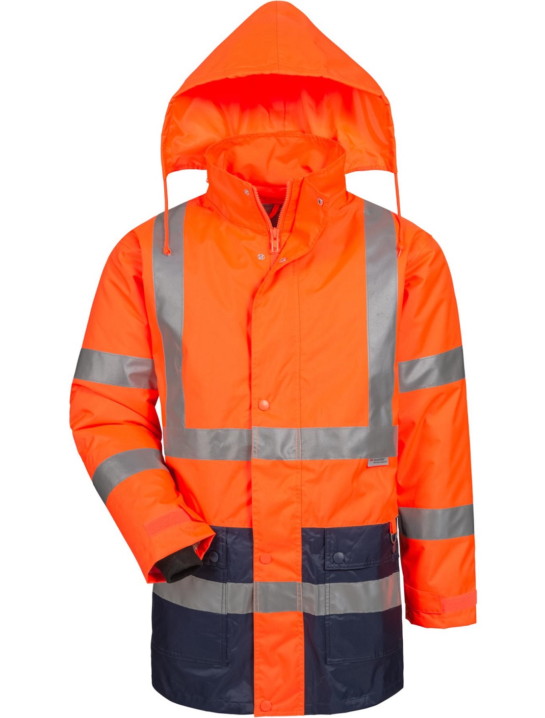 23529-1JOTwWBTQpIXLM Safestyle 23529 ALEXANDER 2-in 1 Warnschutz-Parka leuchtorange-marine