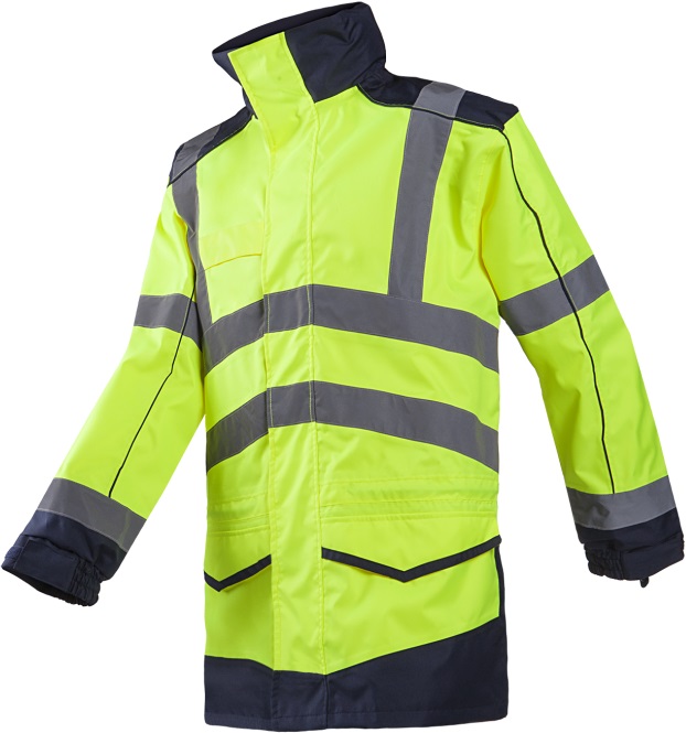 166A_278_A2_EU1_SIL Sioen Anfield 166AA2EU1 Warning Rain Jacket