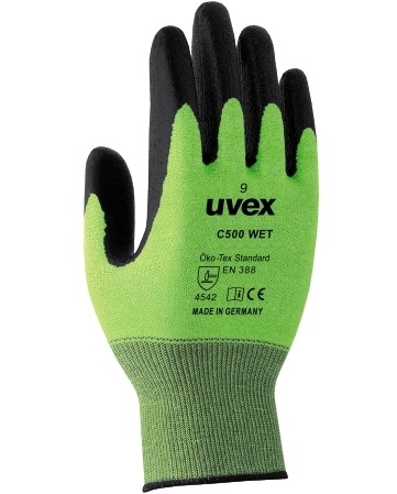 uvex C500 wet cut resistant gloves 60492