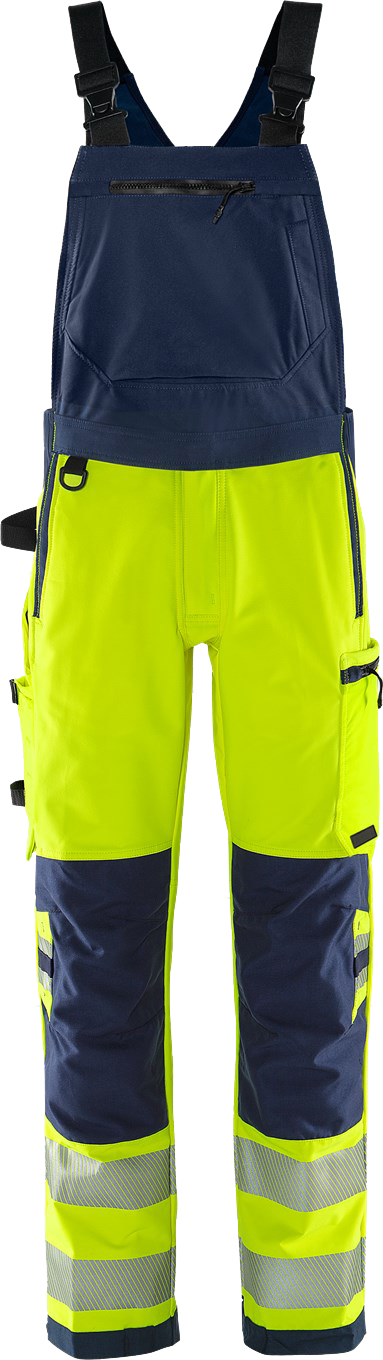 Fristads 134190 High Vis Green stretch dungarees class 2 1031 GSTP