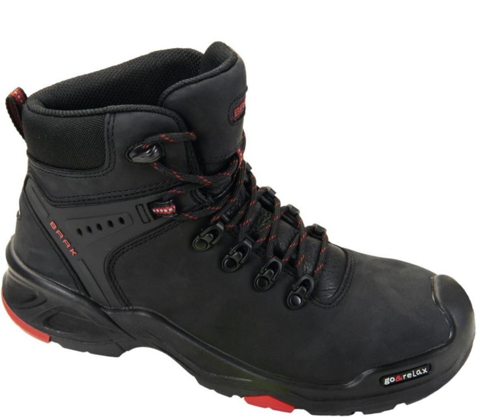 6640XeWZvdReO2BxN Baak 6640 Brooklyn Schnürstiefel S3 SRC HRO schwarz-rot