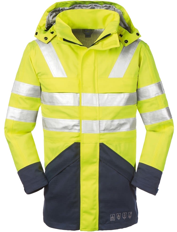 3510 4 Protect EDMONTON 3510 Multinorm warning jacket bright yellow marine