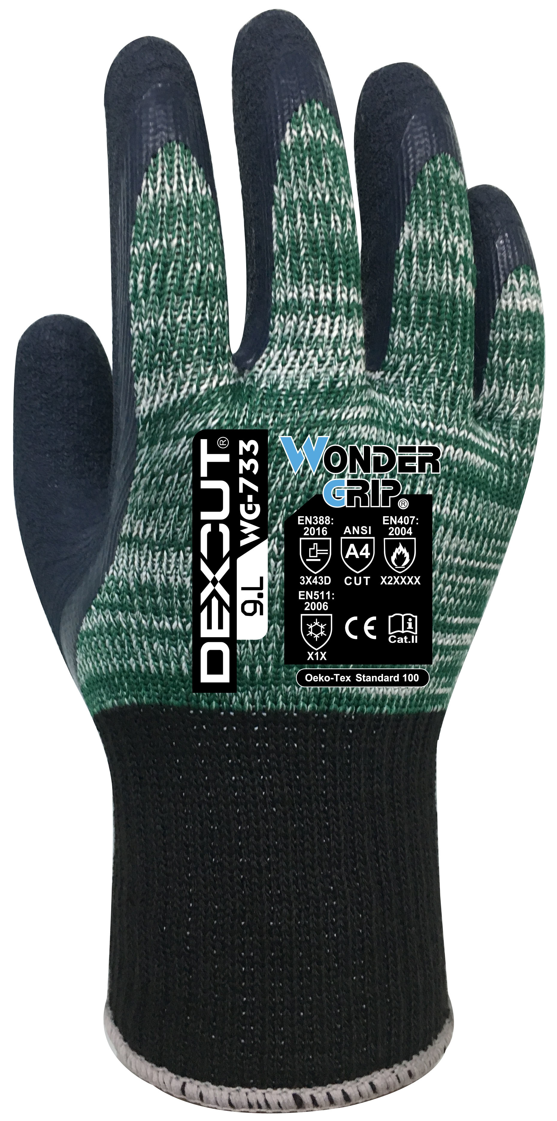 Wonder Grip WG-733 Dexcut Latex Cut Protection Gloves Level D
