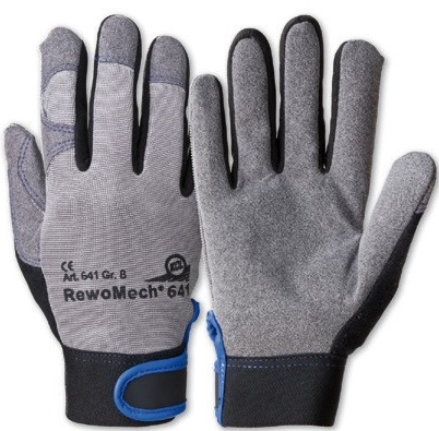 boe-641-2 KCL 641 RewoMech Kunstleder-Schutzhandschuhe mit Klettverschluß