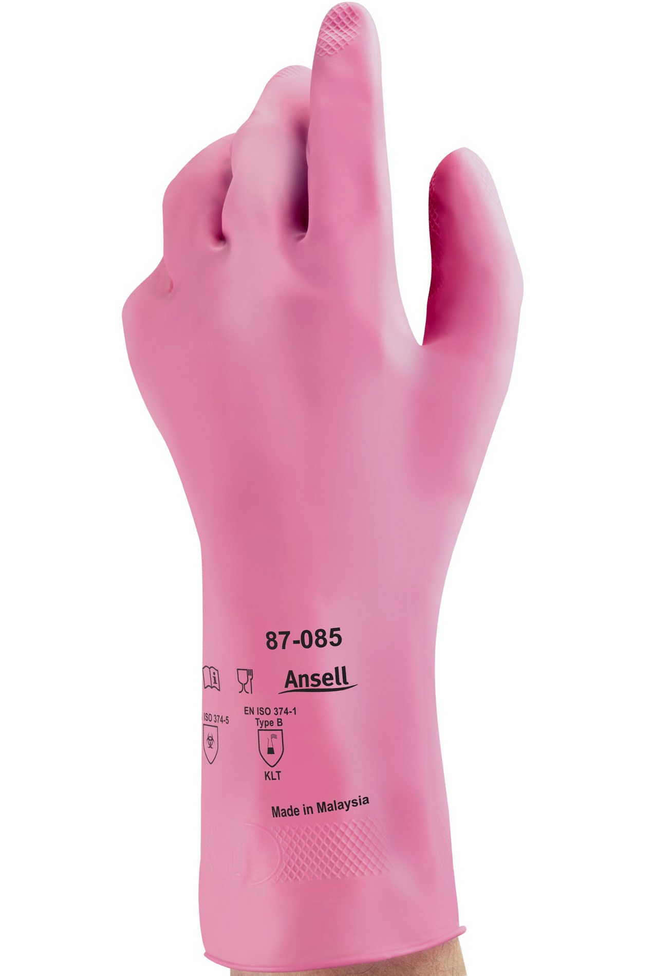Ansell AlphaTec 87-085 Latex-Chemikalien-Schutzhandschuhe