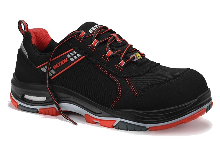 Elten Ian XXTP 721310 safety low ESD S2 shoes black-red