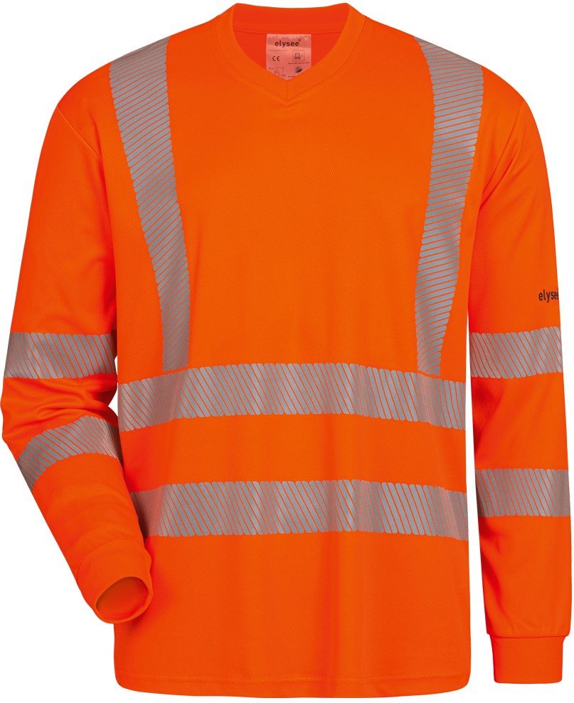 23496_bild_01_elysee_uv_warnschutz_langarm_shirt elysee 23496 LEMMER UV and warning protection long sleeve T-shirt orange