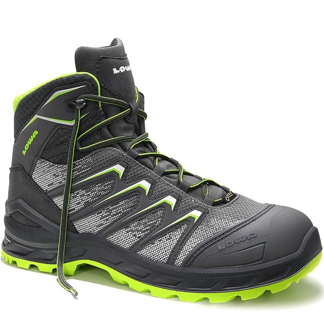 Lowa Larrox 5464 Work GTX Grey Mid Schnürstiefel S3 CI HI HRO SRC