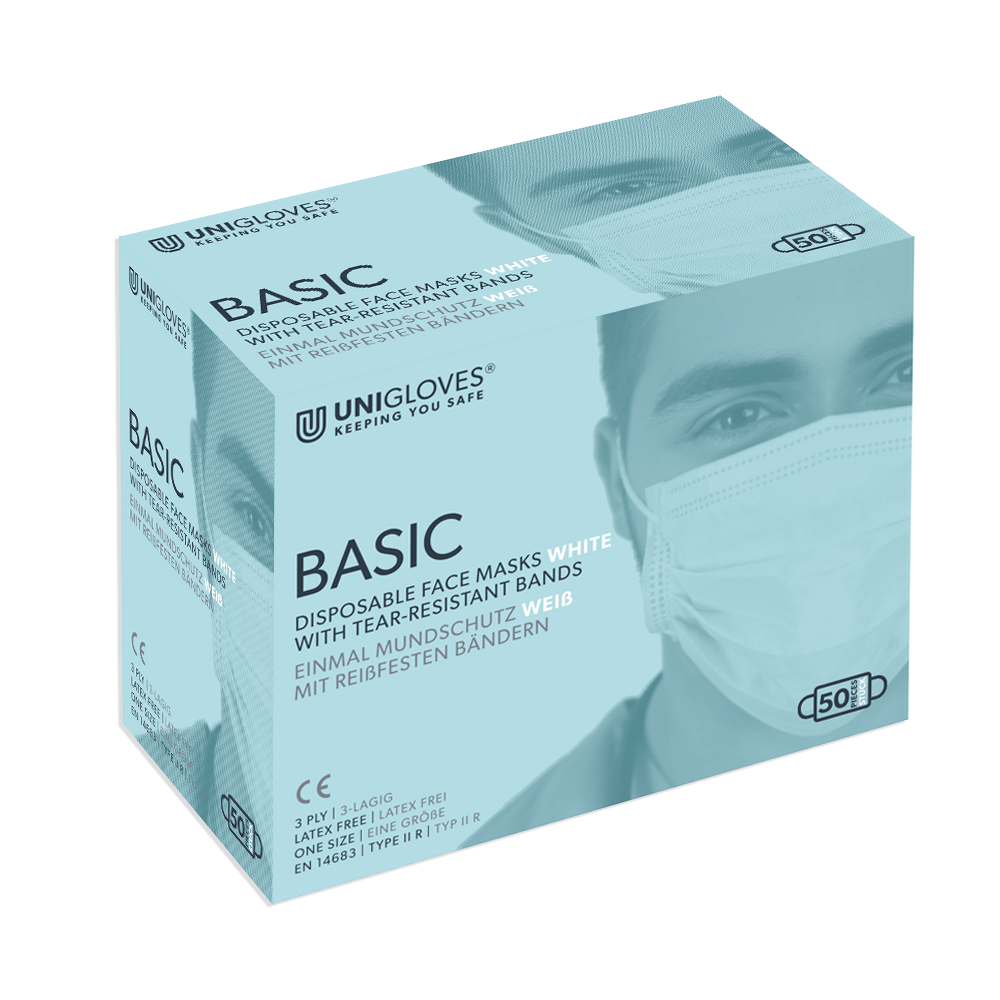 Unigloves Basic Einmal-Mundschutz